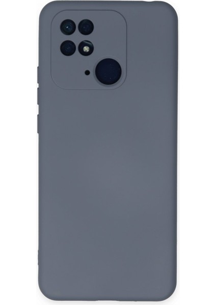 Poco C40 Kılıf Içi Kadife Kaplı Nano Silikon Kapak - Gri
