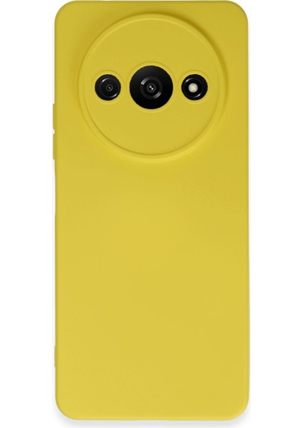 Poco C61 Kılıf Içi Kadife Kaplı Nano Silikon Kapak - Sarı