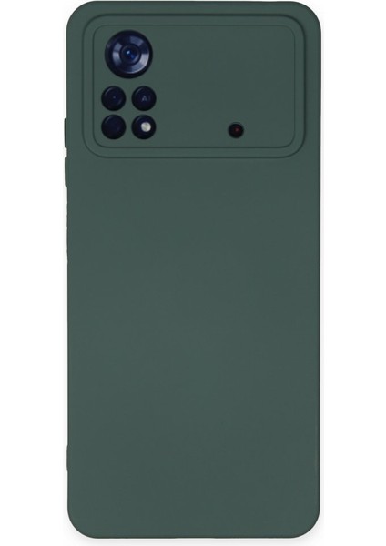 Poco X4 Pro 5g Kılıf Içi Kadife Kaplı Nano Silikon Kapak - Koyu Yeşil