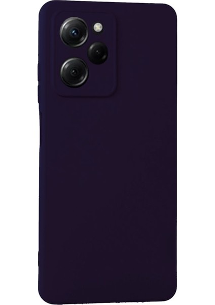 Poco X5 Pro 5g Kılıf Içi Kadife Kaplı Nano Silikon Kapak - Mor