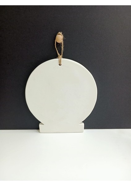 Home Yazılı Ev Duvar Dekoru, Beyaz Renk Yüksek Kaliteli Malzeme El Yapımı Dekoratif Yuvarlak Duvar Obje, Hediyelik Dekoratif Duvar Dekoru, Ev Dekoru, Duvar Dekoru (13,5 x12,5 cm)