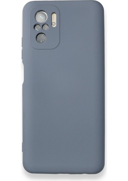 Redmi Note 10 Kılıf Içi Kadife Kaplı Nano Silikon Kapak - Gri