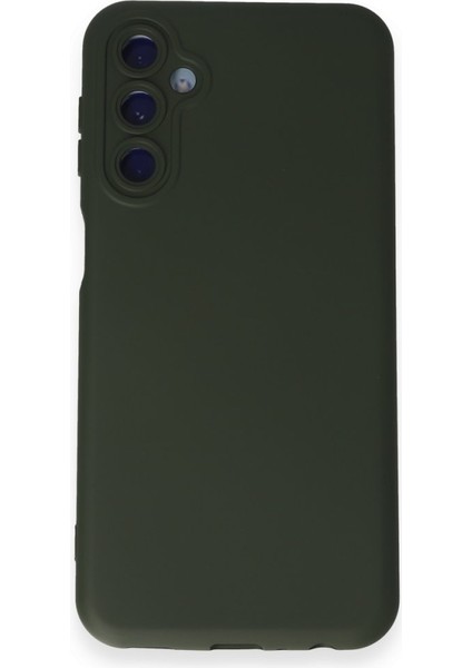 Samsung Galaxy M34 5g Kılıf Içi Kadife Kaplı Nano Silikon Kapak - Koyu Yeşil