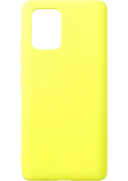 Samsung Galaxy A91 / S10 Lite Içi Kadife Kaplı Esnek Silikon Kapak Ryc/ Nano Lansman