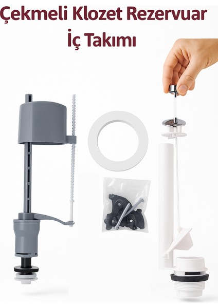 Klozet Çekmeli Lüks Rezervuar Iç Takım Tuvalet