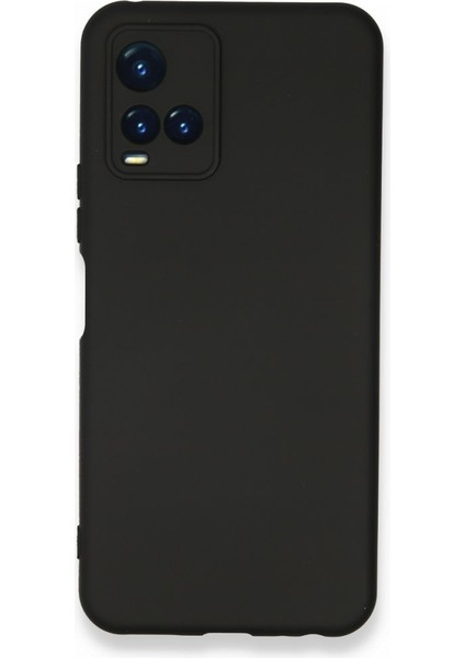 Vivo Y21 Kılıf Içi Kadife Kaplı Nano Silikon Kapak - Siyah