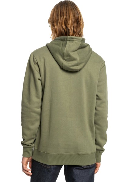 Big Logo Hood Erkek Yeşil Sweatshirt