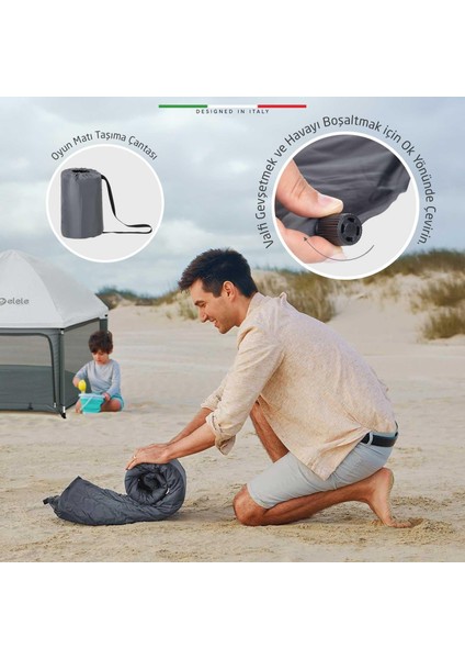 Tenda Bebek Park Yatak Oyun Parkı ve Oyun Çadırı Gri indirimleri