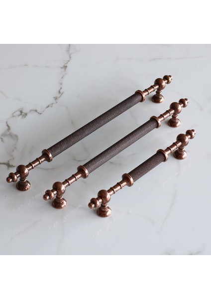 Mobilya Mutfak Çekmece Dolap Dolabı Kulpu Kulbu Kulpları Eskitme Antik Bakır Metal 128 mm fırsatları