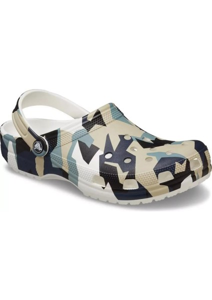Geo Camo Clog Unisex Terlik
