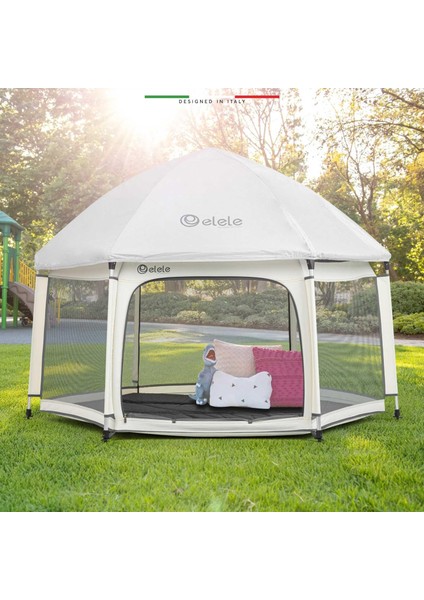 Tenda Bebek Park Yatak Oyun Parkı ve Oyun Çadırı Gri