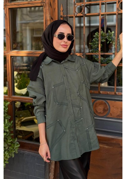 Gömlek W-6146 Zümrüt