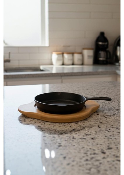 Pade - Yuvarlak Sahan 12 cm Bambu Altlık