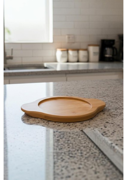Pade - Yuvarlak Sahan 12 cm Bambu Altlık modelleri