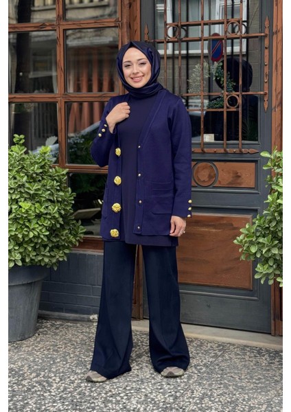 Hırka 25W6028 Lacivert modelleri