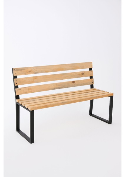 Metal Ayaklı Ahşap Bank