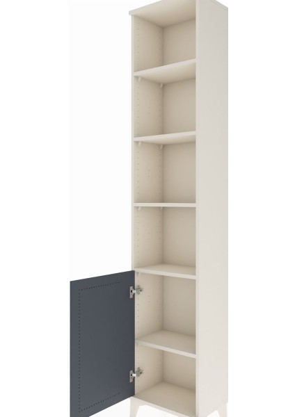 Arges Dolap 5 Raflı Tek Kapaklı 44X30X221 Aytaşı-Antrasit indirimleri