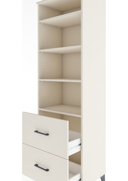 Hyperion Dolap 4 Raflı 2 Çekmeceli 60X44X195 Aytaşı-Aytaşı indirimleri