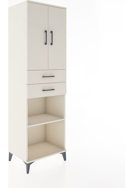 Hyperion Dolap 4 Raflı 2 Çekmeceli 2 Kapaklı 60X44X195 Aytaşı-Aytaşı fiyatları