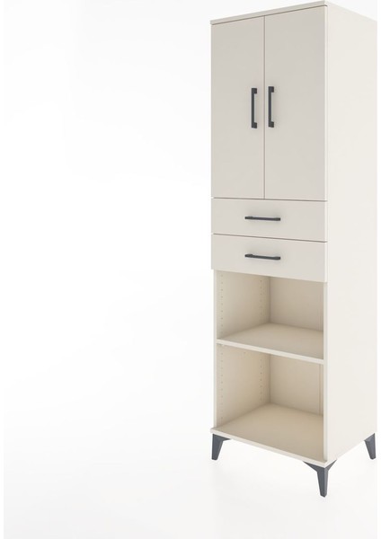 Hyperion Dolap 4 Raflı 2 Çekmeceli 2 Kapaklı 60X44X195 Aytaşı-Aytaşı modelleri