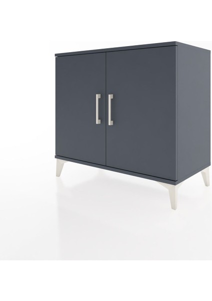 Hyperion Şifonyer 2 Raflı 2 Kapaklı 88X44X80 Antrasit-Antrasit modelleri