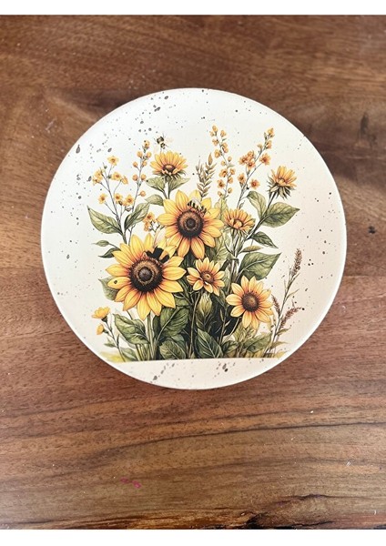 Ayçiçeği, Günebakan, Sun Flower 18 cm Duvar Tabağı, Dekorasyon, Mutfak, Balkon fırsatları