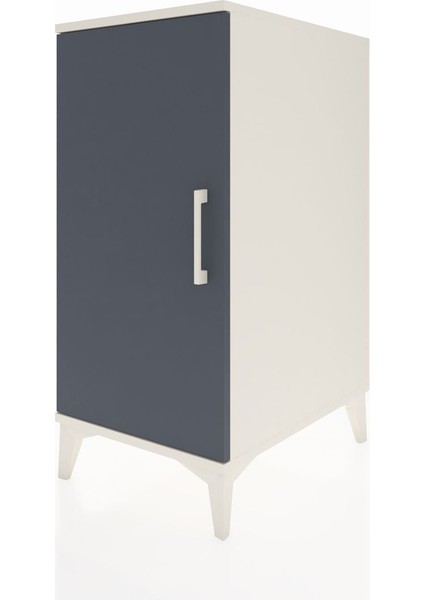 Kronos Komodin 2 Raflı Tek Kapaklı 44X59X96 Aytaşı-Antrasit modelleri