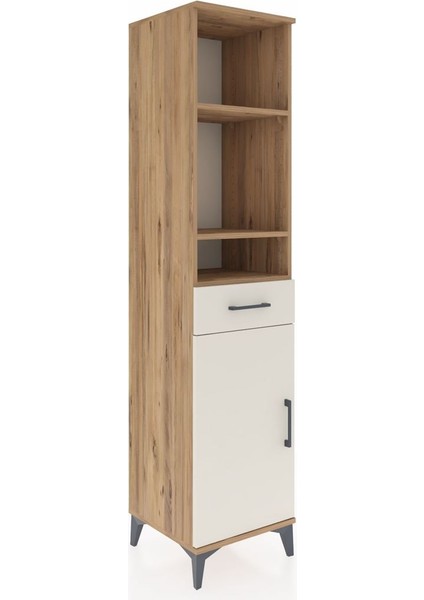 Hyperion Dolap 4 Raflı Tek Çekmeceli Tek Kapaklı 44X44X195 Çam-Aytaşı fiyatları