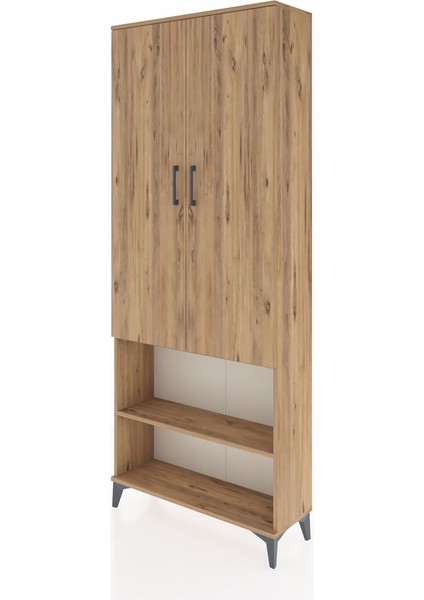 Arges Dolap 3 Raflı 2 Kapaklı Tek Askılı 88X30X221 Çam-Çam modelleri