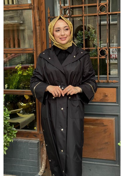 Trençkot T25PF-8014 Siyah modelleri