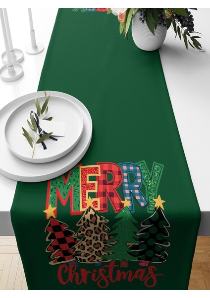 Yılbaşı Serisi 140X40 cm Dijital Baskılı Runner (Christmas Noel)