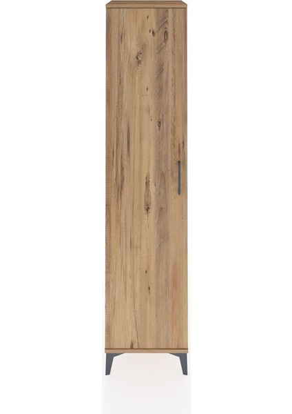 Hyperion Dolap 3 Raflı Tek Kapaklı Tek Askılı 44X44X195 Çam-Çam