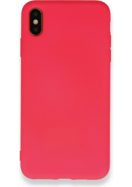 iPhone Xs Max Içi Kadife Kaplı Esnek Silikon Kapak Ryc/ Nano Lansman