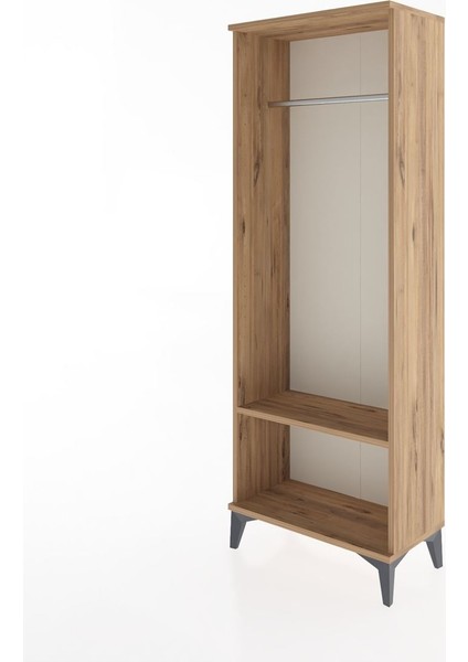 Arges Dolap Tek Raflı Kapaklı Tek Askılı 60X30X163 Çam-Çam modelleri