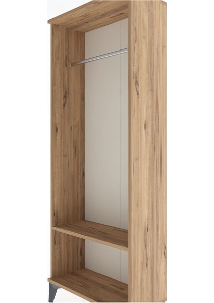 Arges Dolap Tek Raflı Kapaklı Tek Askılı 60X30X163 Çam-Çam indirimleri