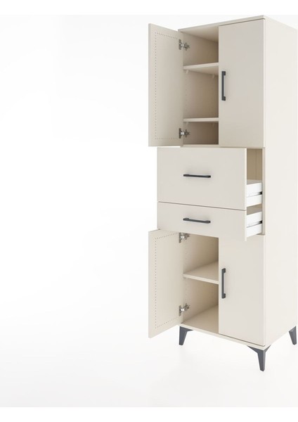 Hyperion Dolap 4 Raflı 2 Çekmeceli 4 Kapaklı 60X44X195 Aytaşı-Aytaşı fırsatları