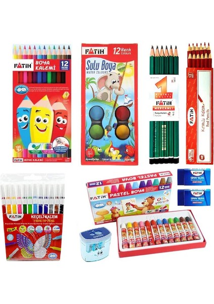 Fatih Okul Kırtasiye Boyama Seti fiyatları