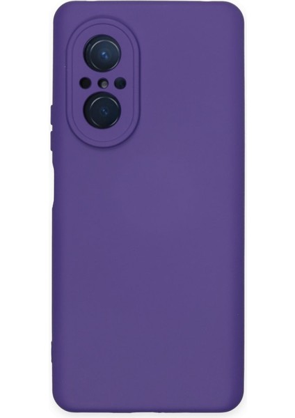 Huawei Nova 9 Se Kılıf Içi Kadife Kaplı Nano Silikon Kapak - Mor