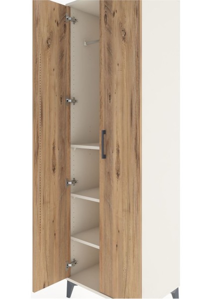 Hyperion Dolap 3 Raflı 2 Kapaklı Tek Askılı 60X44X195 Aytaşı-Çam indirimleri