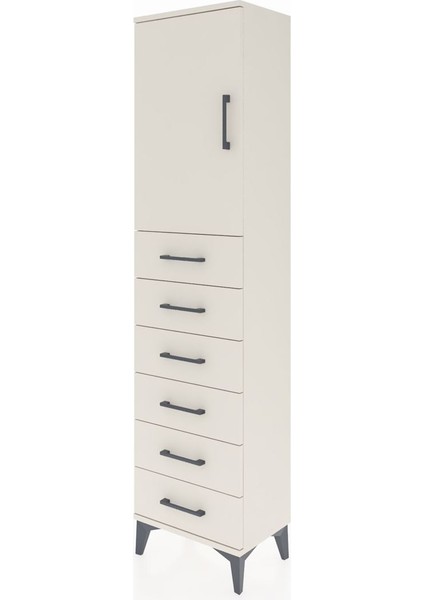 Arges Dolap 2 Raflı 6 Çekmeceli Tek Kapaklı 44X30X182 Aytaşı-Aytaşı modelleri