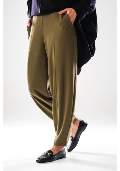 2281_KADIN Beli Lastikli Cepli Harem Şalvar Pantolon – Rahat Kalıp Tesettür Günlük Alt Giyim fiyatları