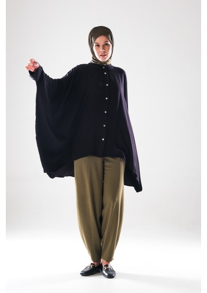 2281_KADIN Beli Lastikli Cepli Harem Şalvar Pantolon – Rahat Kalıp Tesettür Günlük Alt Giyim modelleri