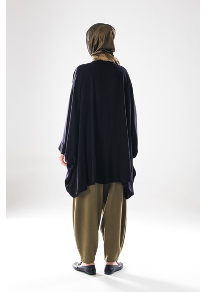 2281_KADIN Beli Lastikli Cepli Harem Şalvar Pantolon – Rahat Kalıp Tesettür Günlük Alt Giyim indirimleri