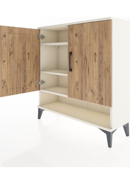 Arges Şifonyer 3 Raflı 2 Kapaklı 88X30X96 Aytaşı-Çam fırsatları