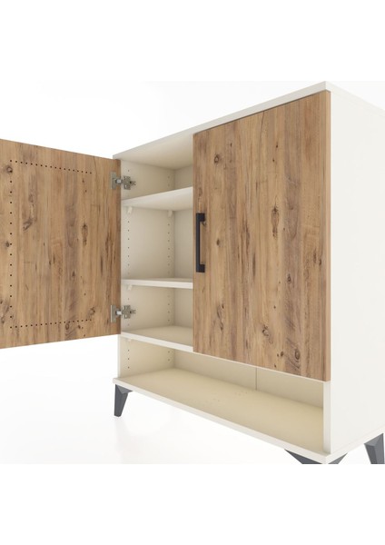 Arges Şifonyer 3 Raflı 2 Kapaklı 88X30X96 Aytaşı-Çam indirimleri