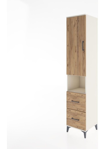 Hyperion Dolap 3 Raflı 2 Çekmeceli Tek Askılı 44X44X221 Aytaşı-Çam modelleri
