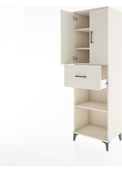Hyperion Dolap 4 Raflı Tek Çekmeceli 2 Kapaklı 60X44X195 Aytaşı-Aytaşı fırsatları
