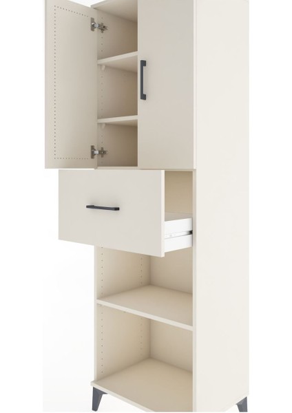 Hyperion Dolap 4 Raflı Tek Çekmeceli 2 Kapaklı 60X44X195 Aytaşı-Aytaşı indirimleri