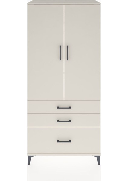 Hyperion Dolap 4 Raflı 3 Çekmeceli 2 Kapaklı 88X44X195 Aytaşı-Aytaşı