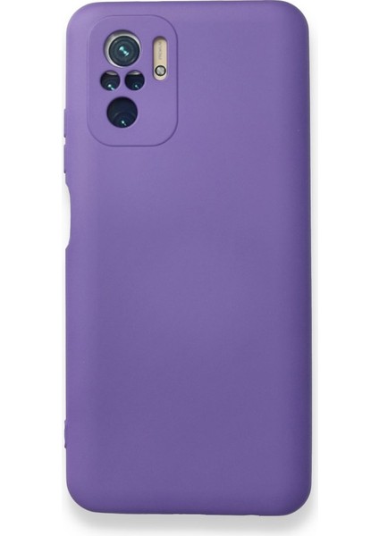 Redmi Note 10 Kılıf Içi Kadife Kaplı Nano Silikon Kapak - Mor